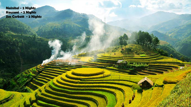 Nainital Kausani Jim corbett by Flight